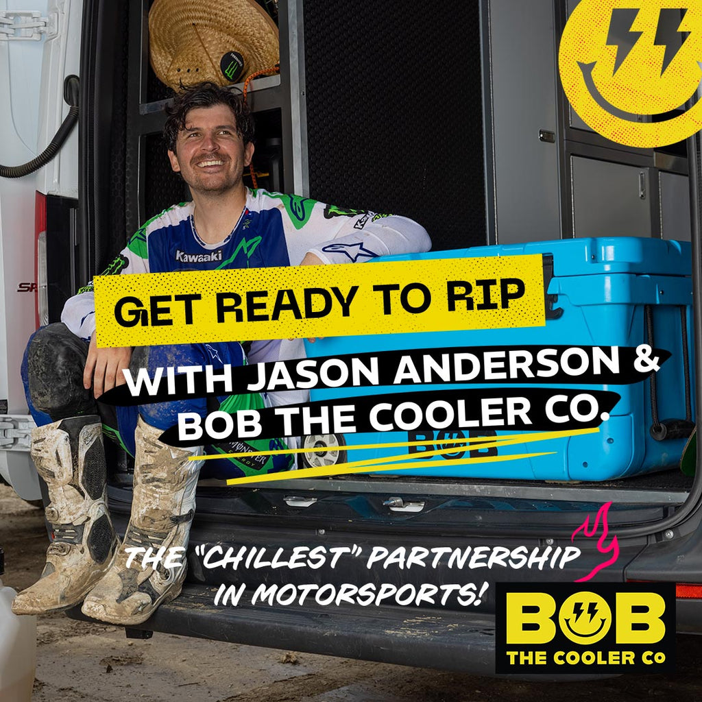 Get ready to rip with Jason Anderson and Bob The Cooler Co. - The "chillest" partnership in motorsports!