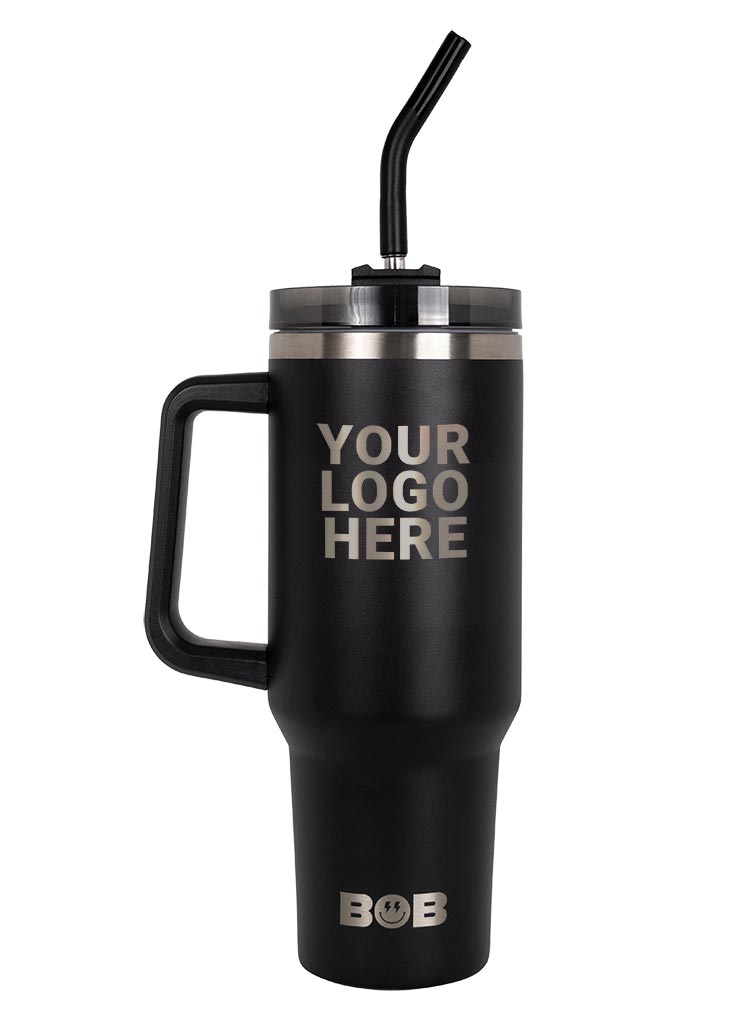 Custom Laser Engraved 40oz "Roadie" Tumbler - Bob - The Cooler Co.850052051488Drinkware