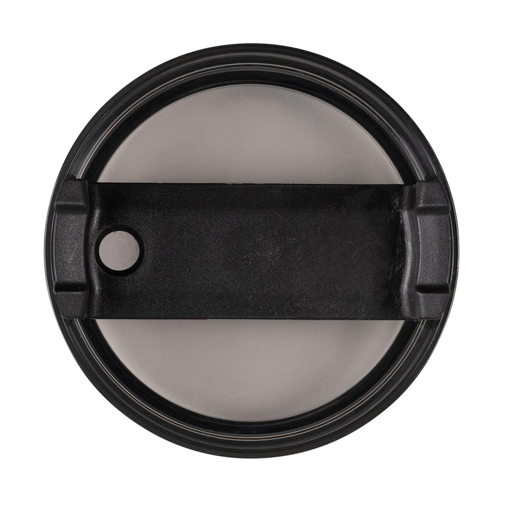 A black replacement lid for a 40oz "Roadie" tumbler.