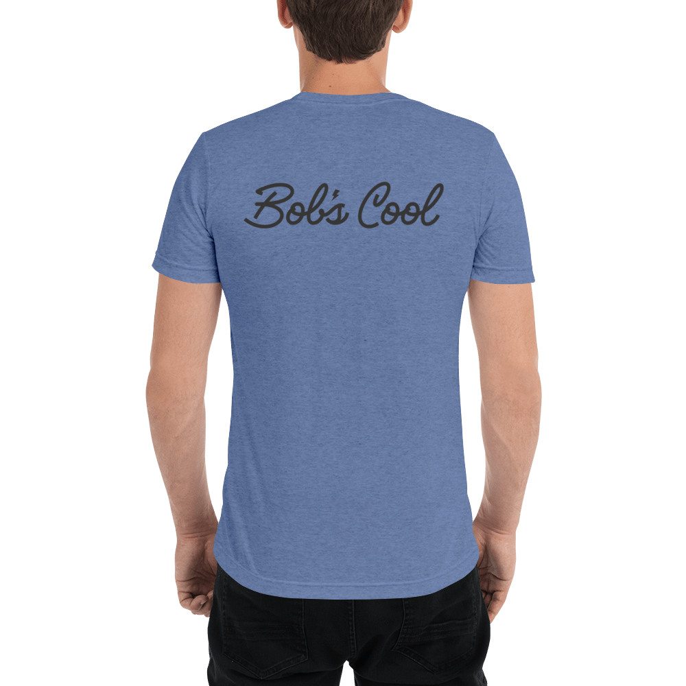 The Bob T - Short sleeve light blue t-shirt - Back view.