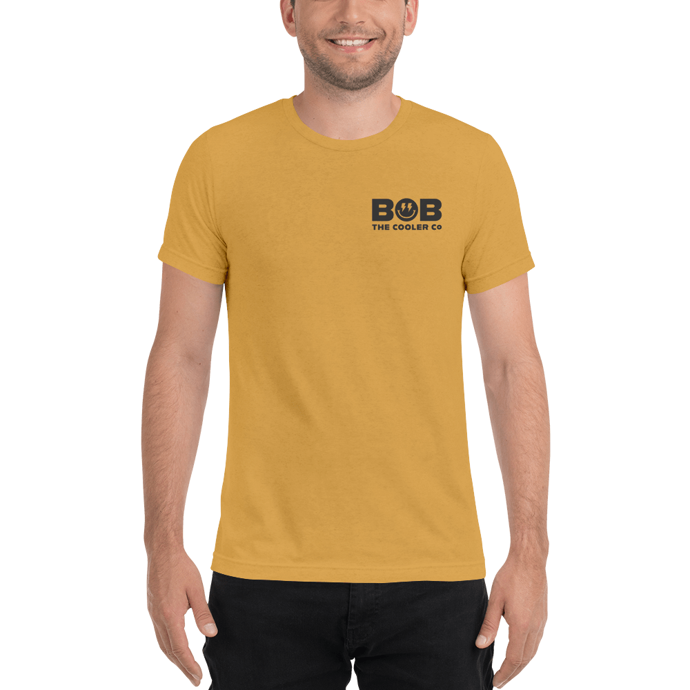 The Bob T - Short sleeve yellow t-shirt - Front view